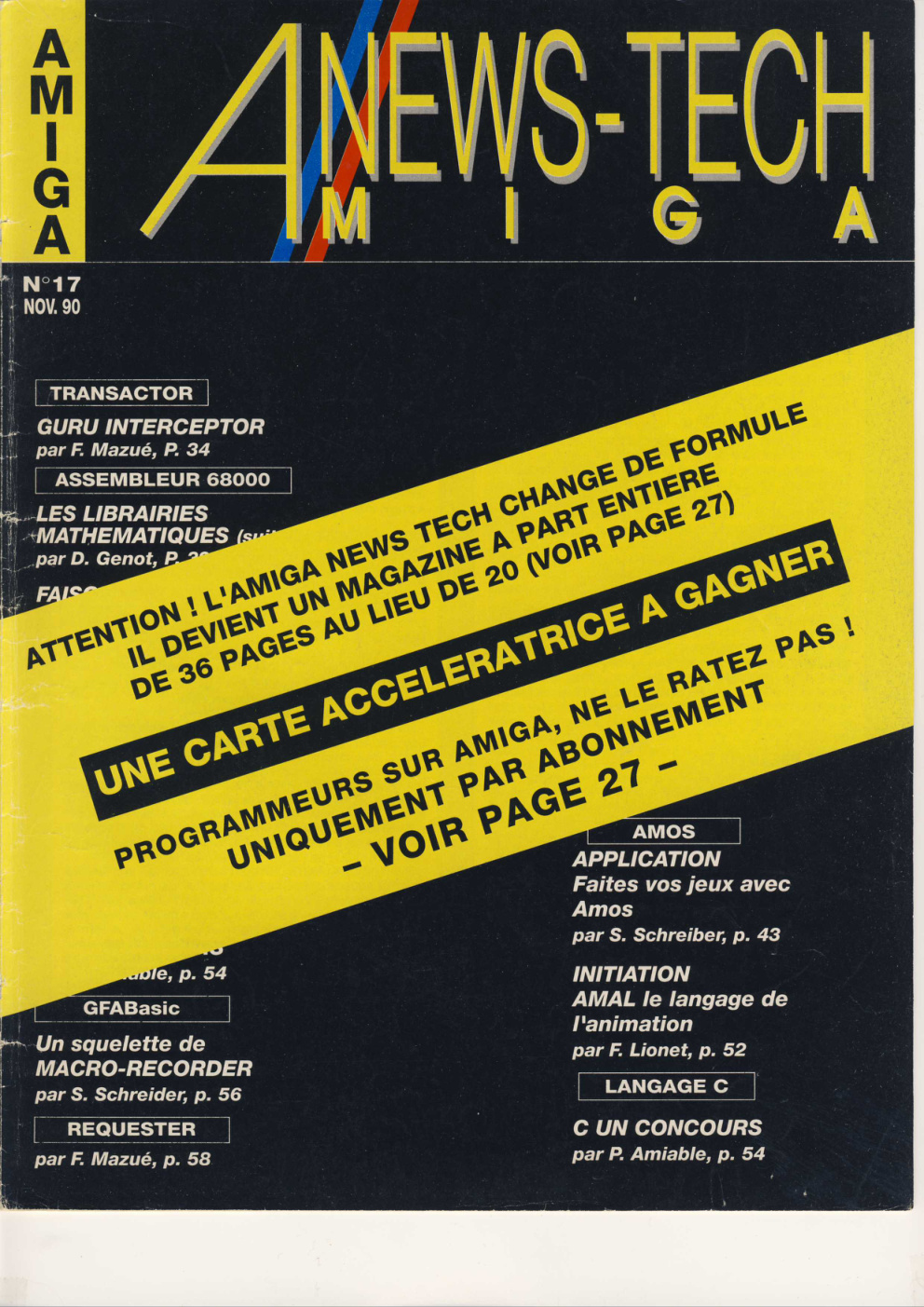Première page de amiganewstech numero17