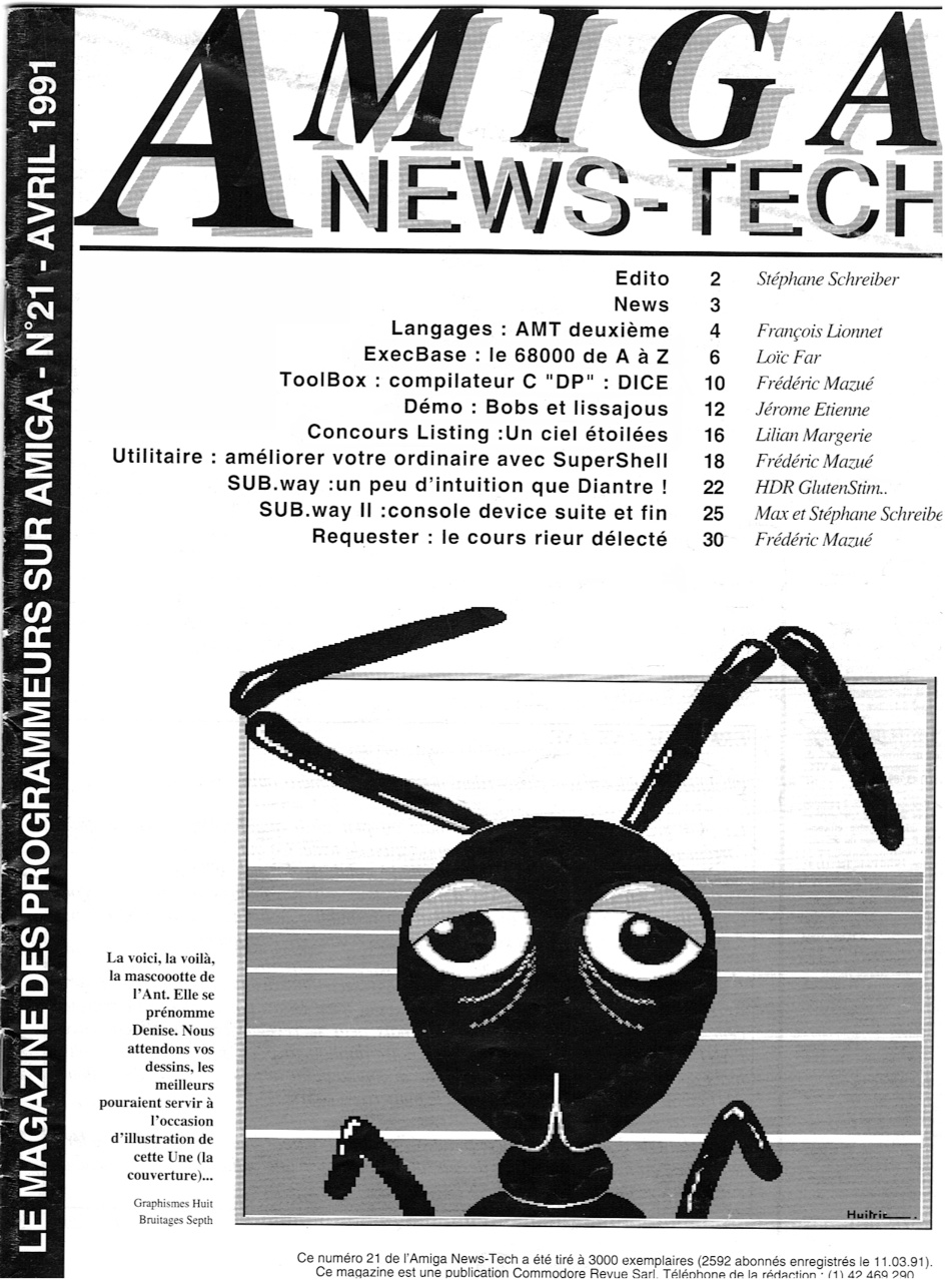 Première page de amiganewstech numero21