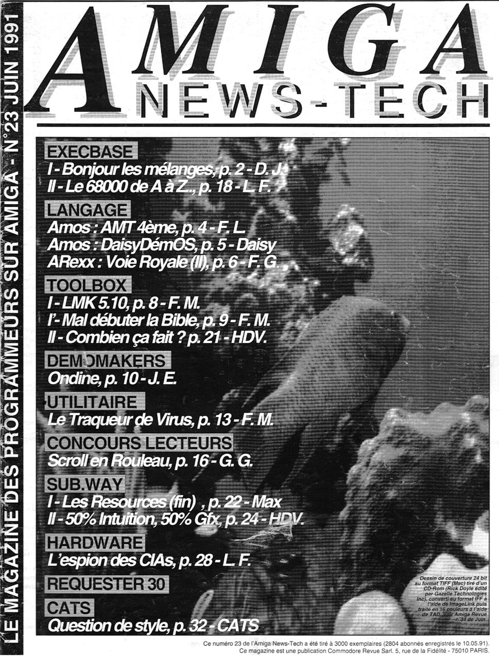 Première page de amiganewstech numero23