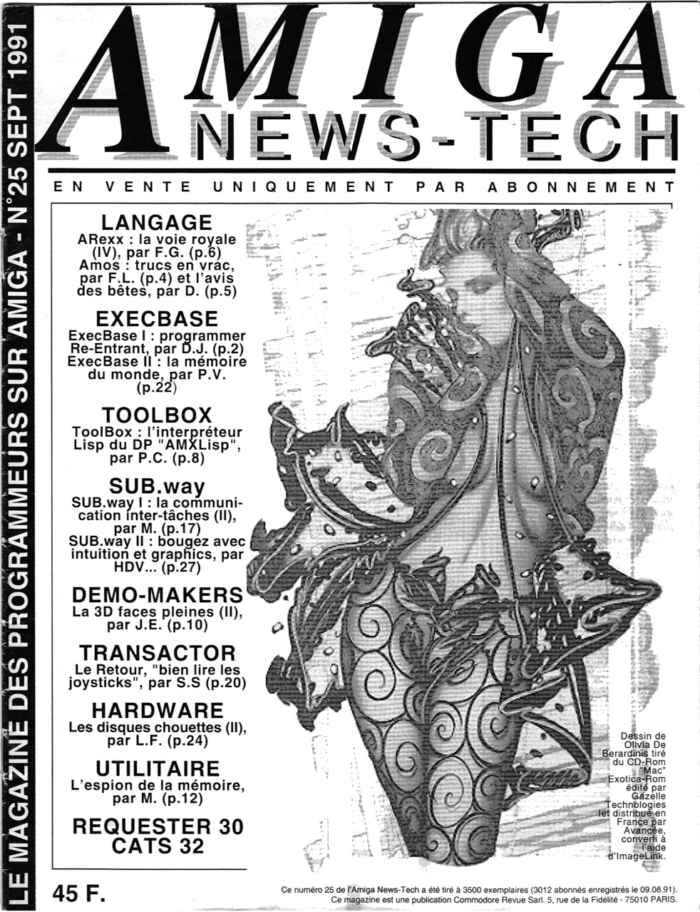 Première page de amiganewstech numero25