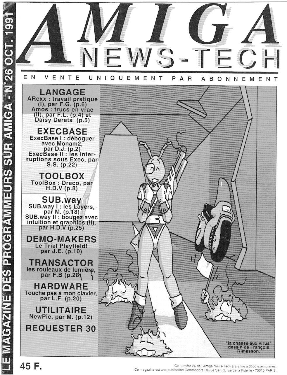 Première page de amiganewstech numero26
