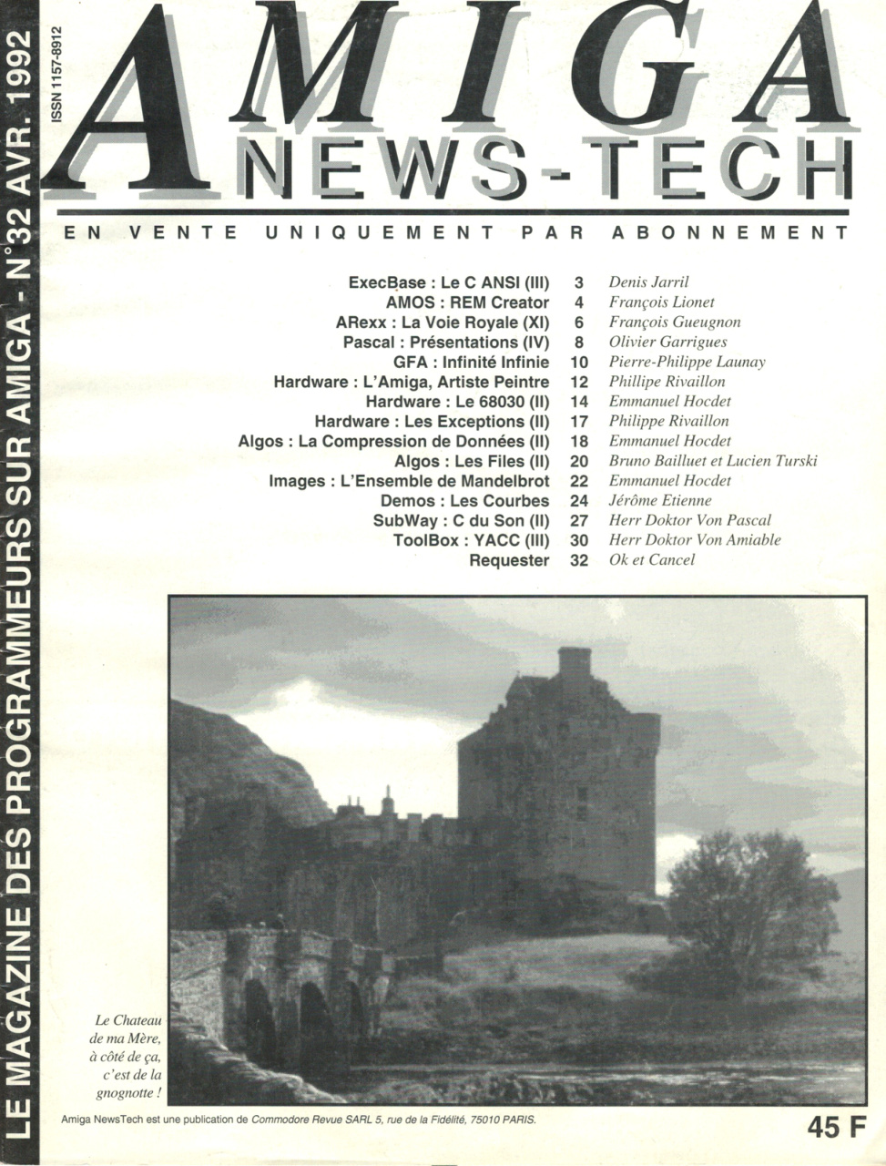 Première page de amiganewstech numero32