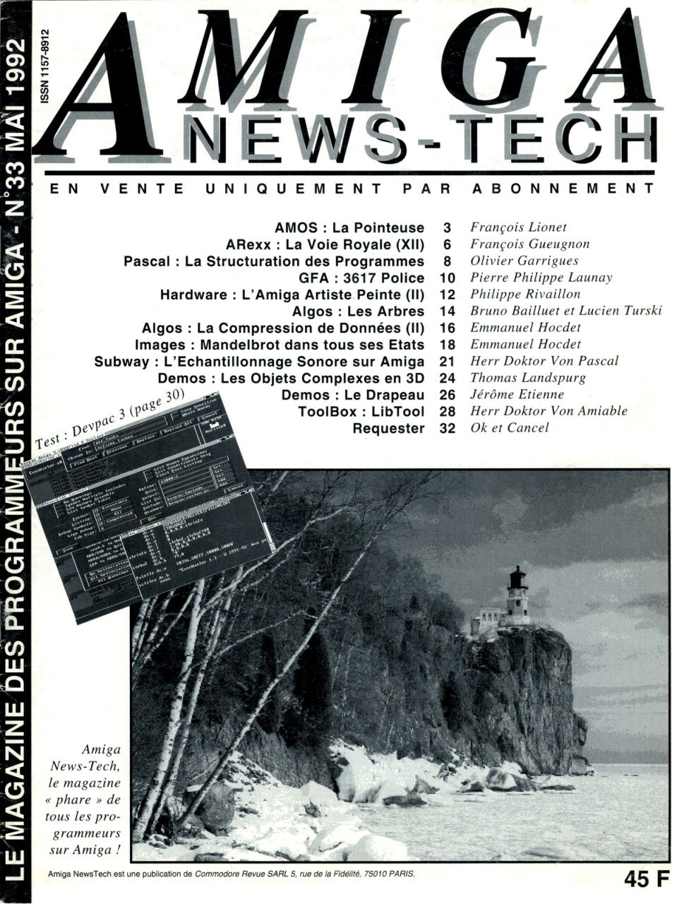 Première page de amiganewstech numero33