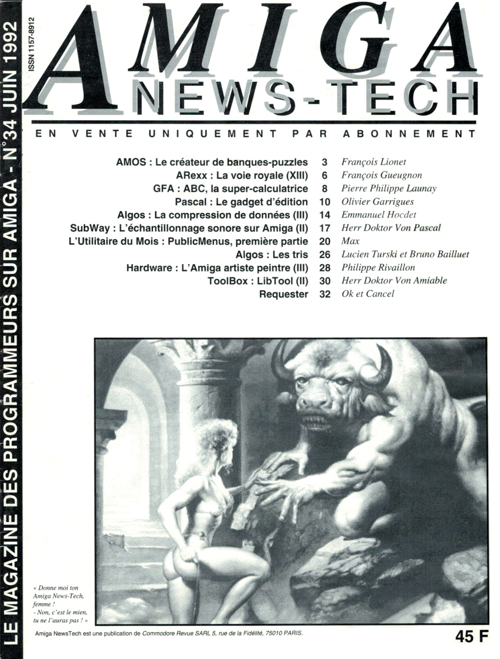 Première page de amiganewstech numero34