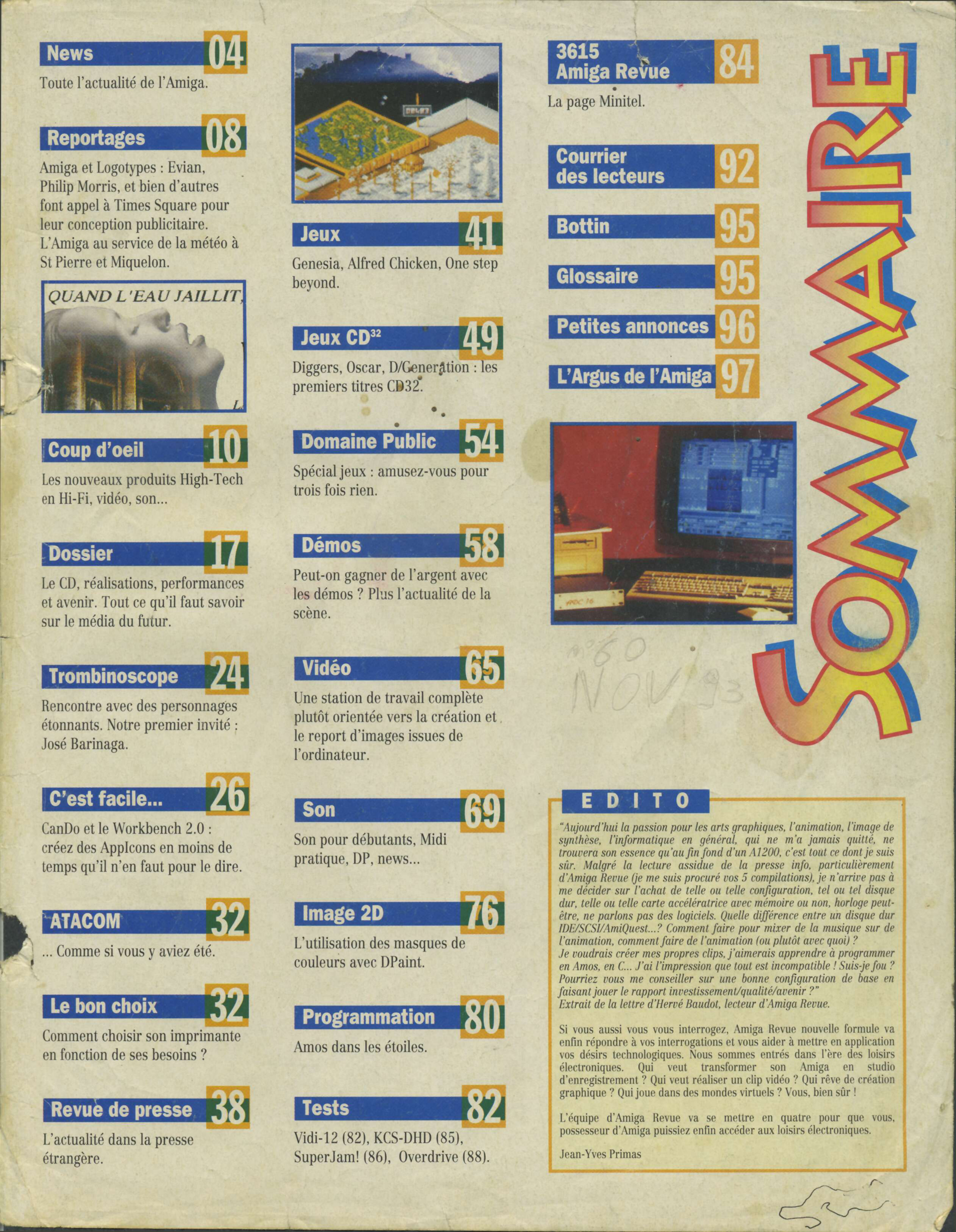 Première page de amigarevue numero60