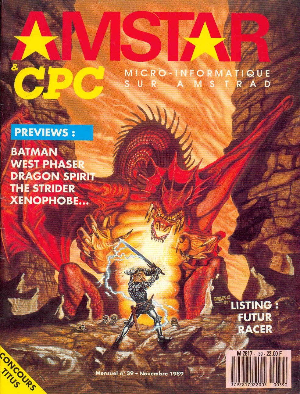 Première page de amstar numero39