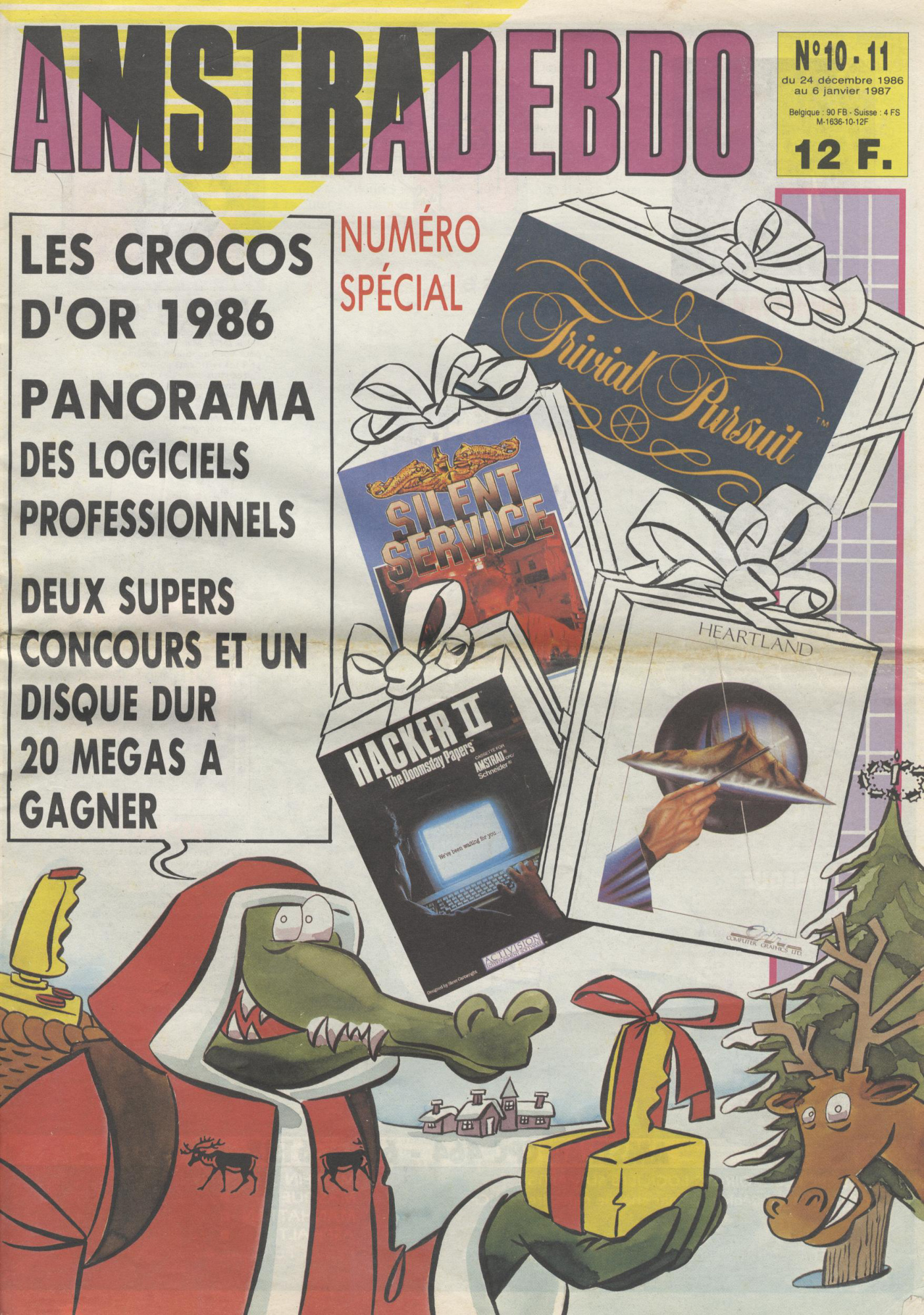 Première page de amstradhebdoetpc numero10