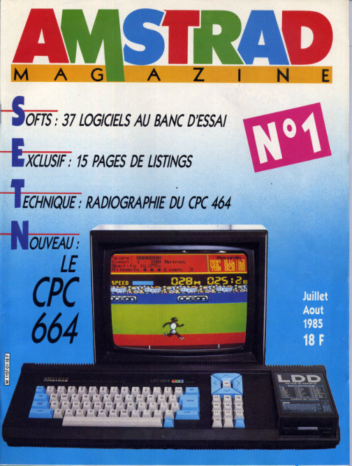 Première page de amstradmagazine numero01