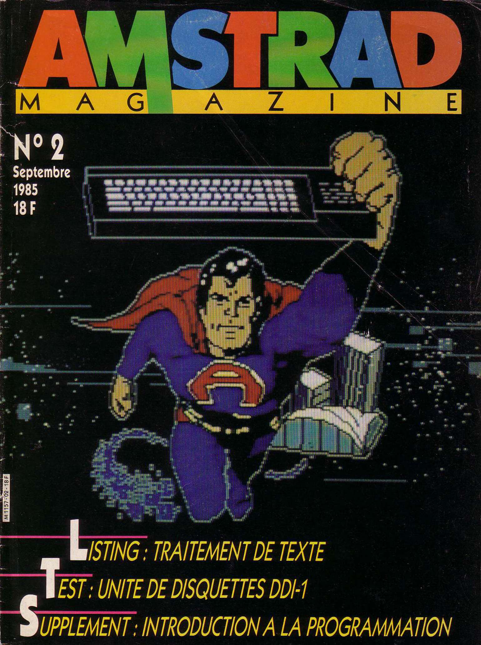 Première page de amstradmagazine numero02