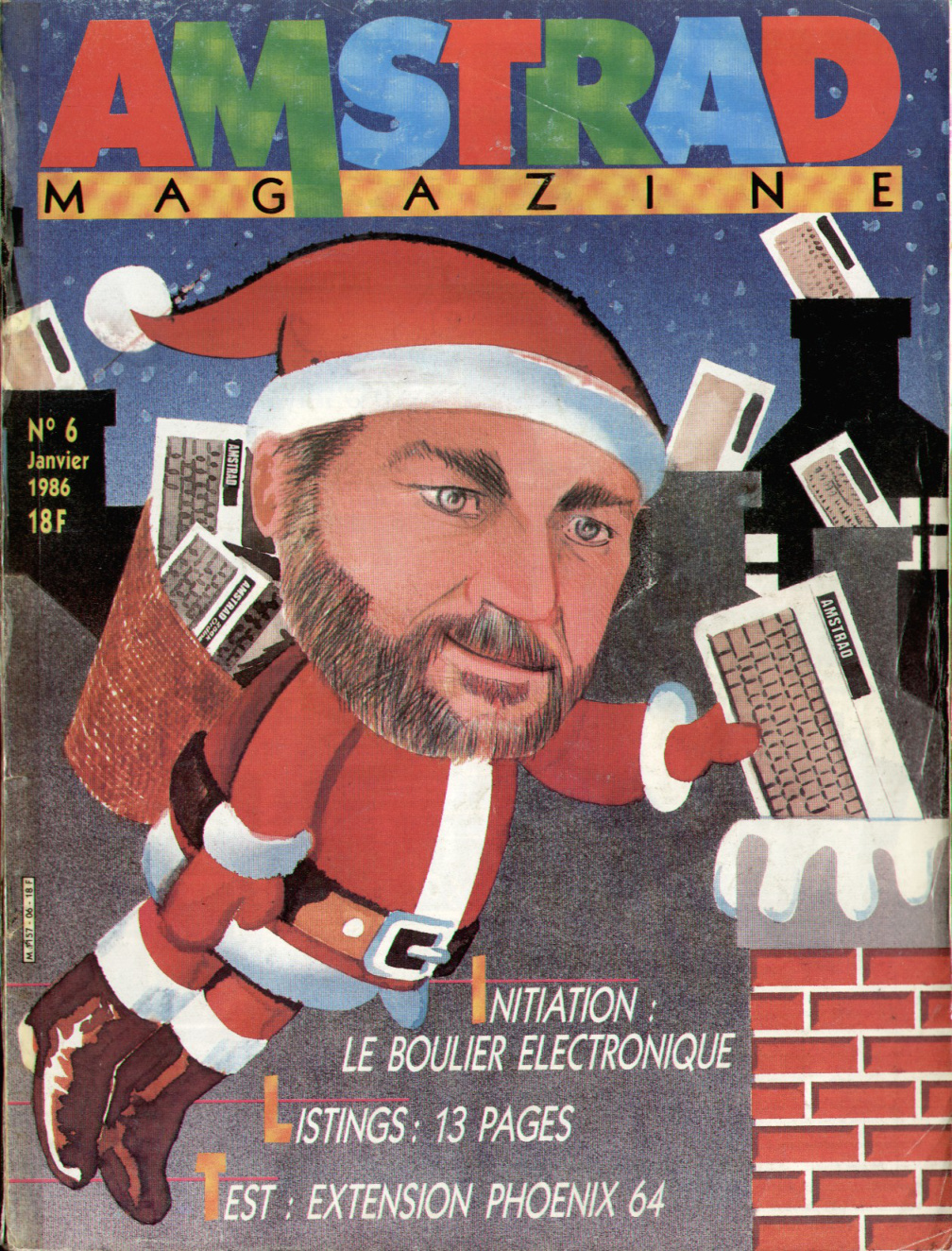 Première page de amstradmagazine numero06