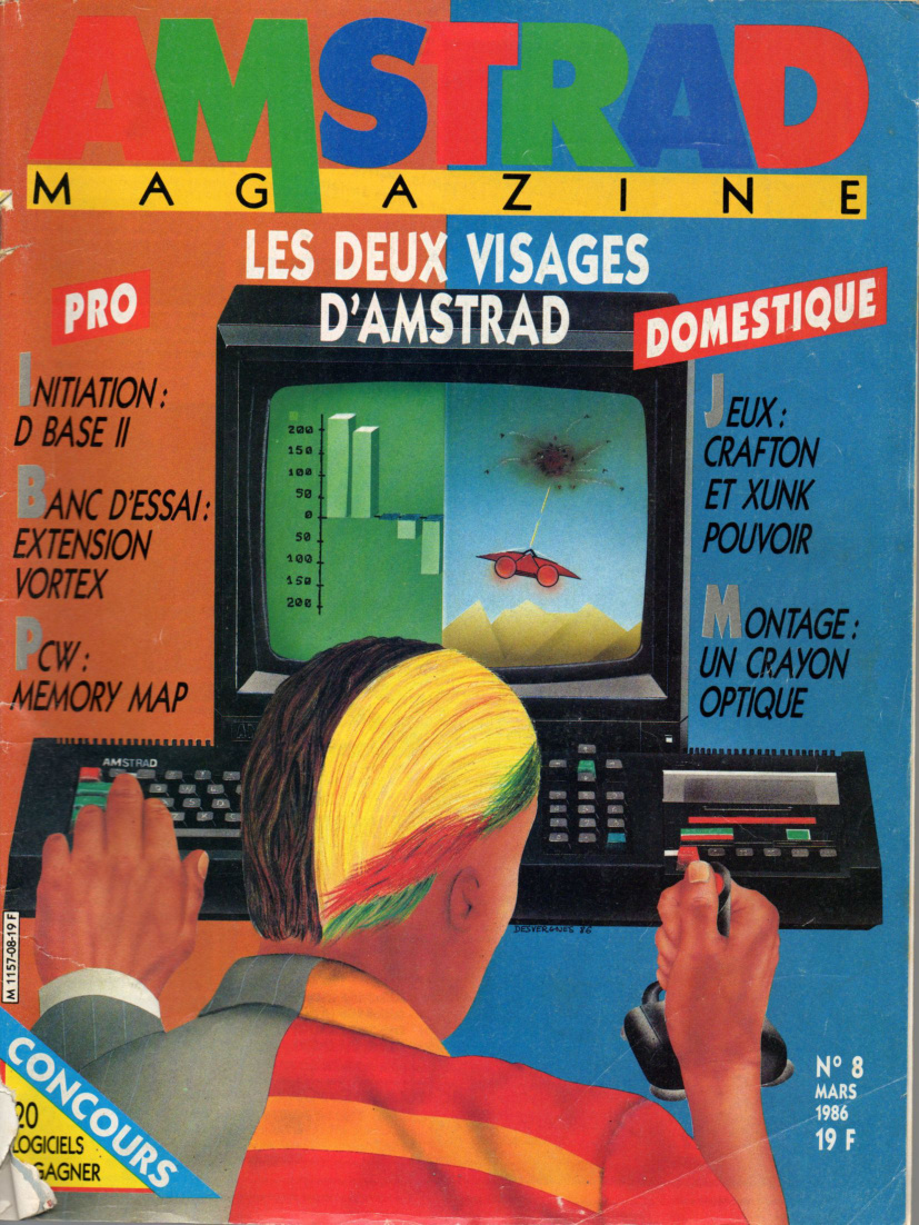 Première page de amstradmagazine numero08