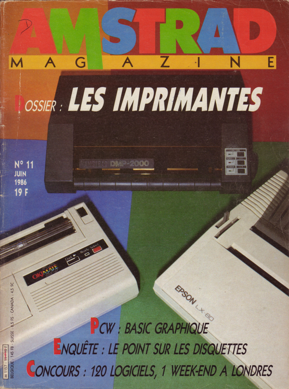 Première page de amstradmagazine numero11