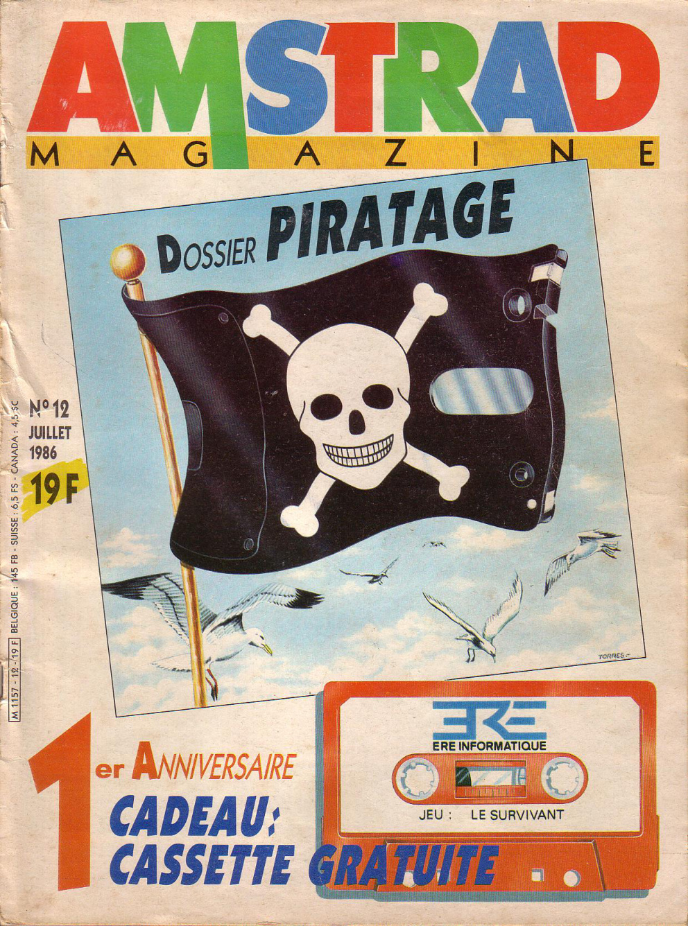 Première page de amstradmagazine numero12