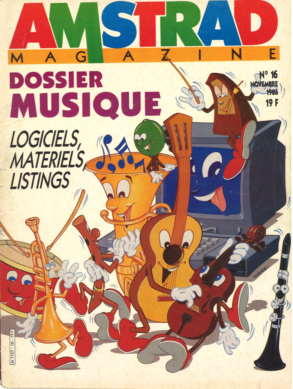 Première page de amstradmagazine numero16