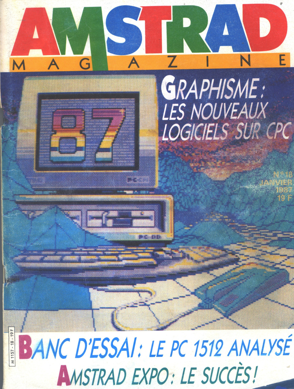 Première page de amstradmagazine numero18