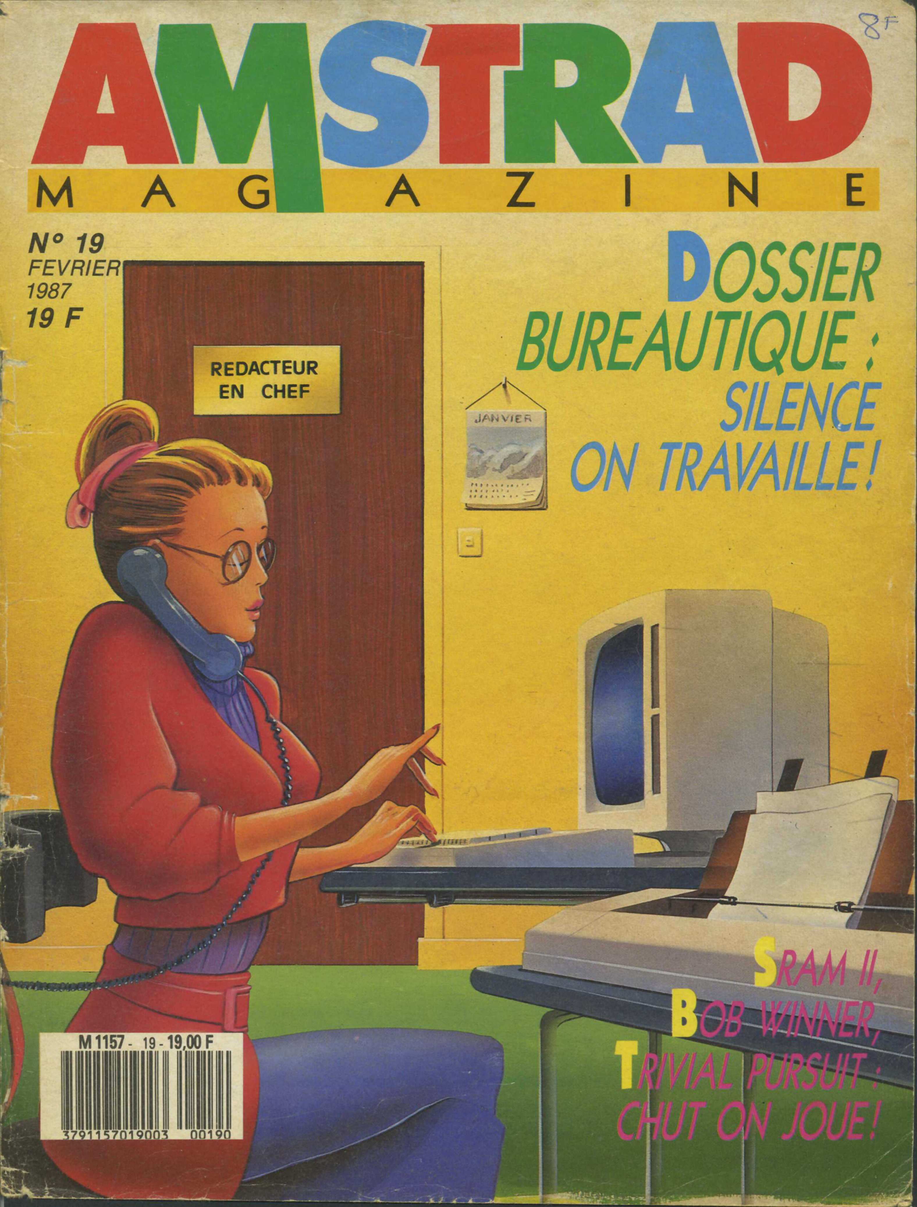 Première page de amstradmagazine numero19