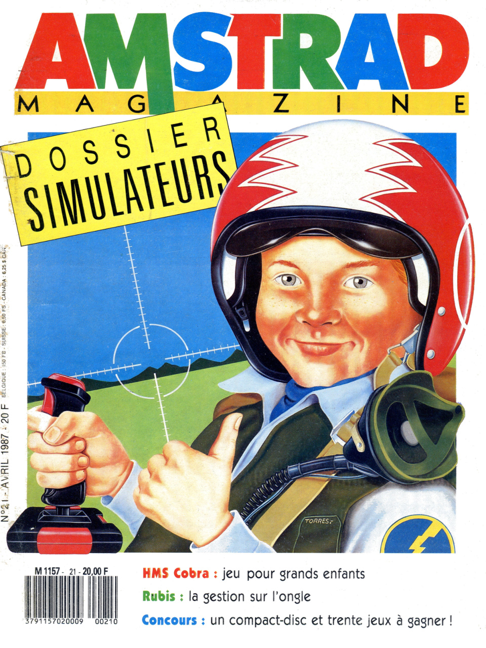 Première page de amstradmagazine numero21