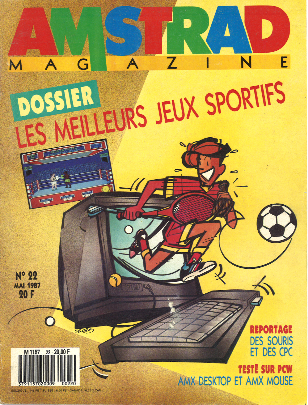 Première page de amstradmagazine numero22
