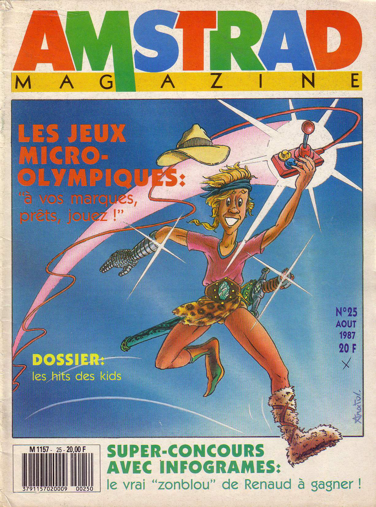 Première page de amstradmagazine numero25