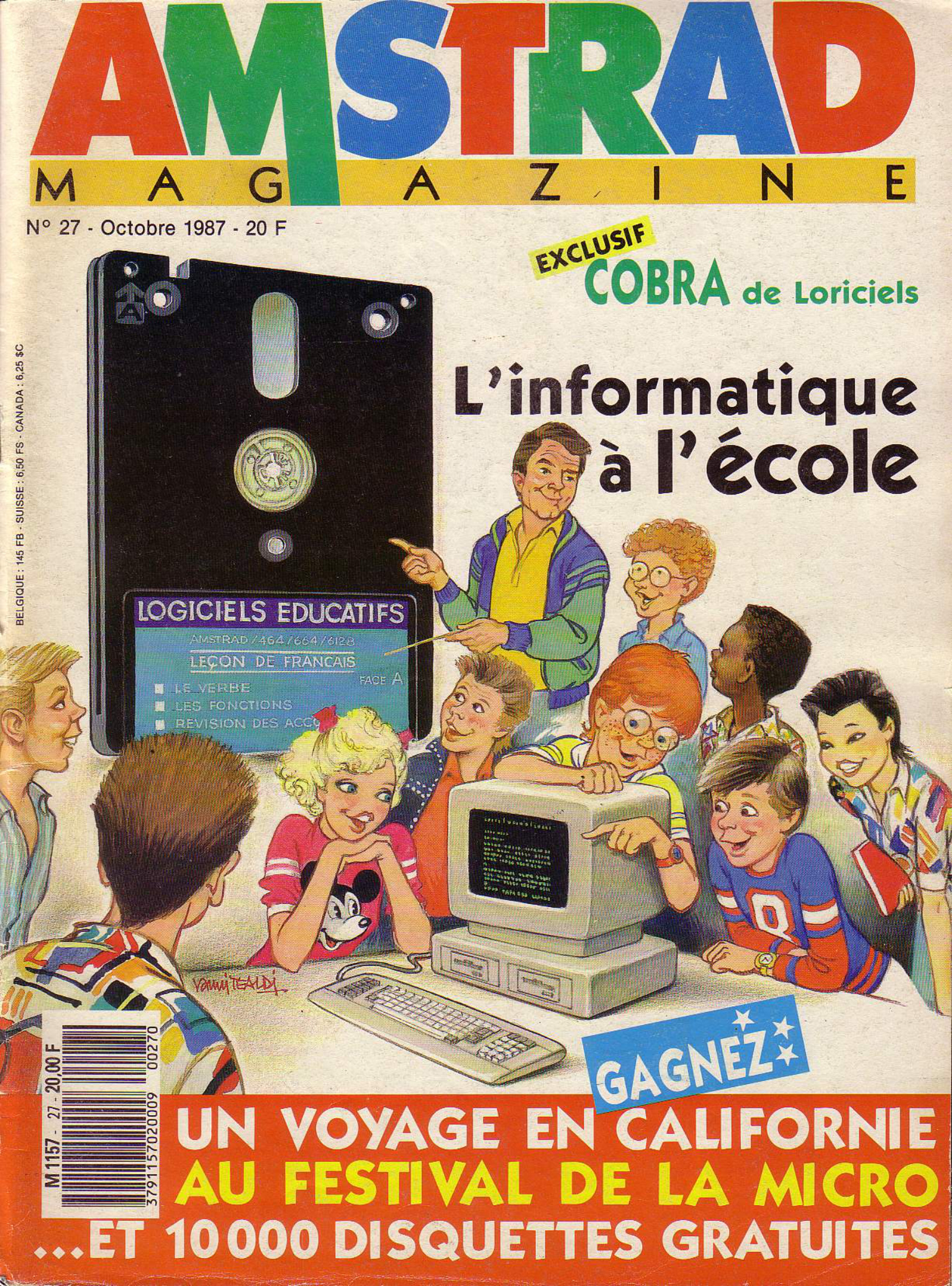 Première page de amstradmagazine numero27