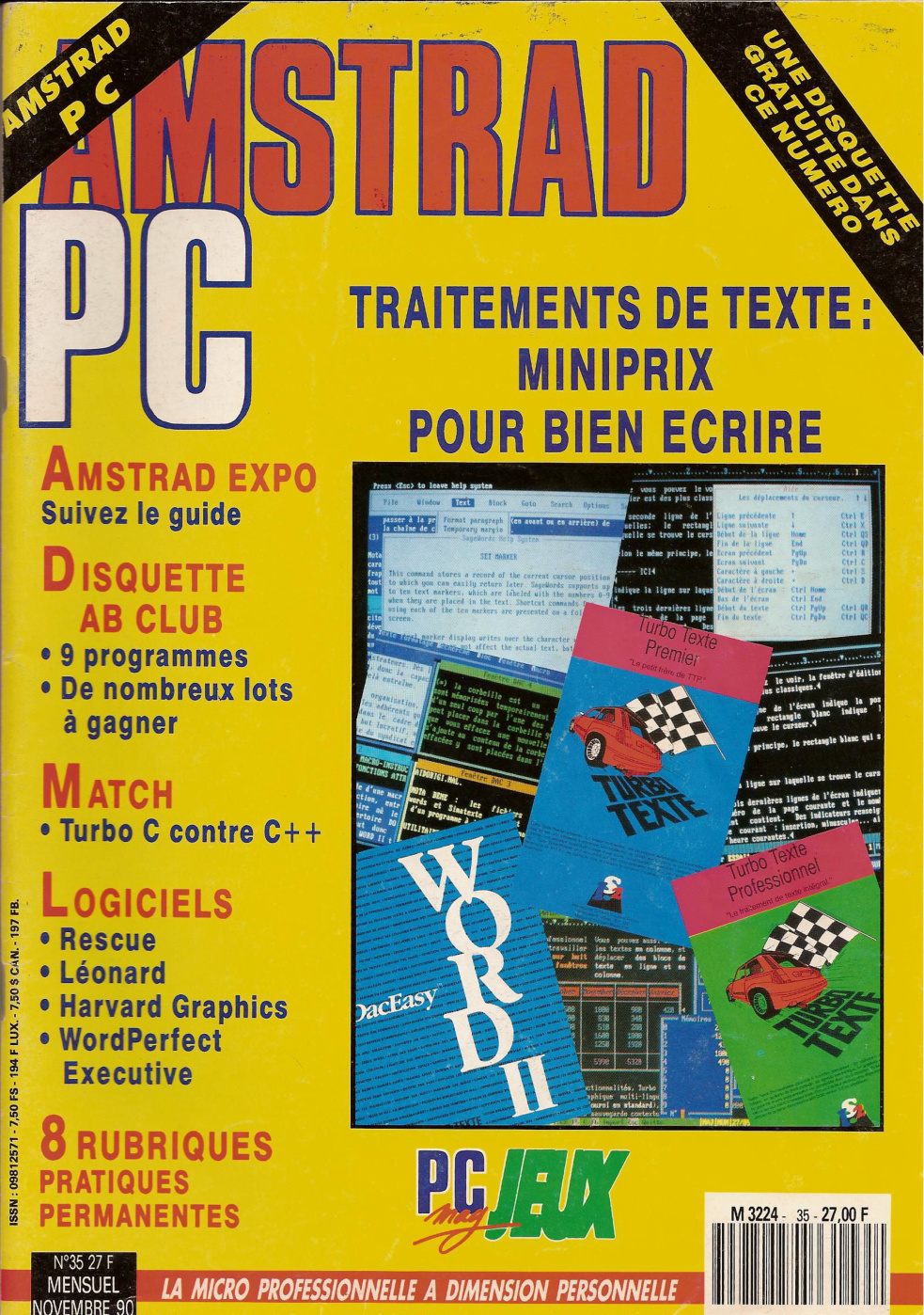 Première page de amstradpcmag numero35