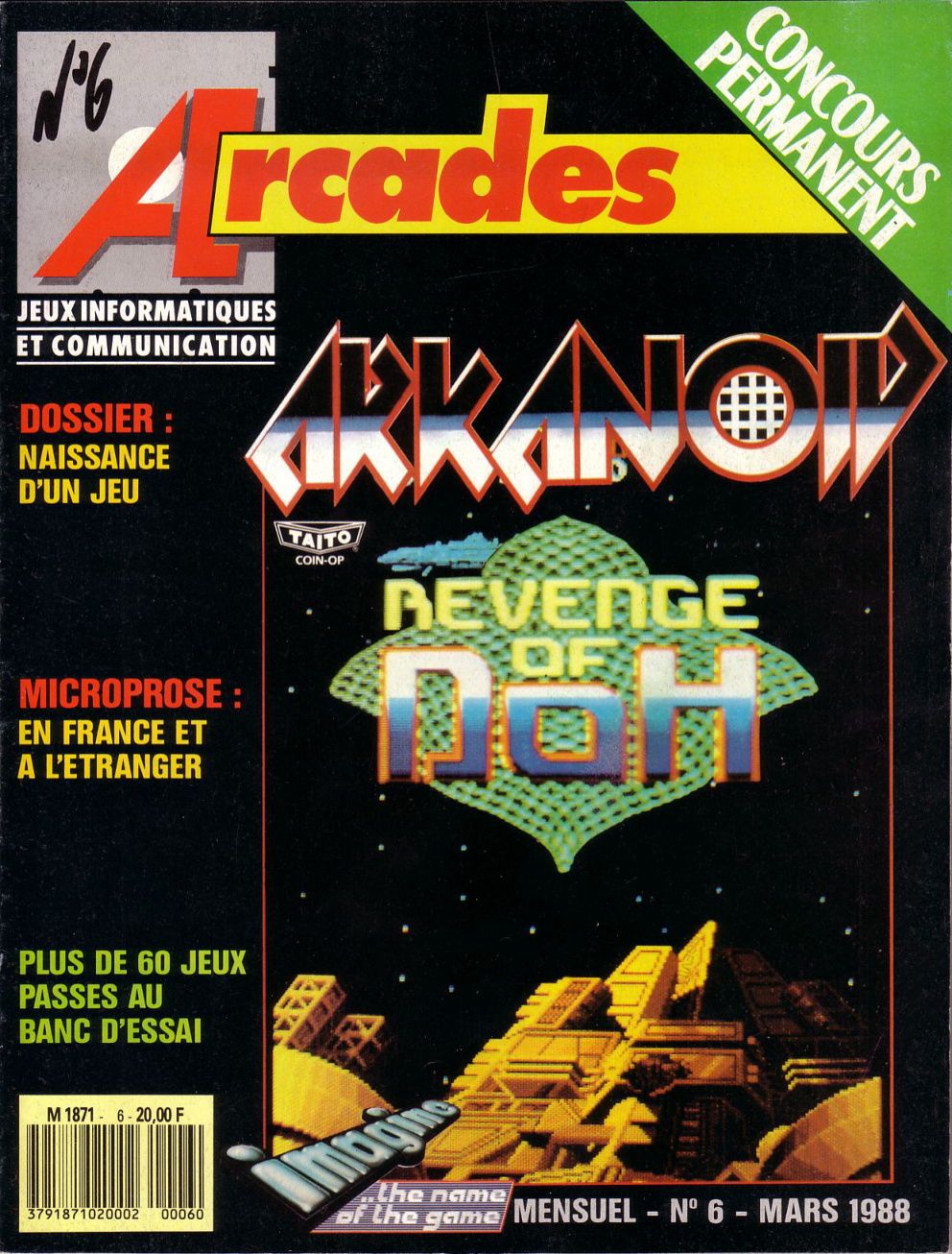 Première page de arcades numero06