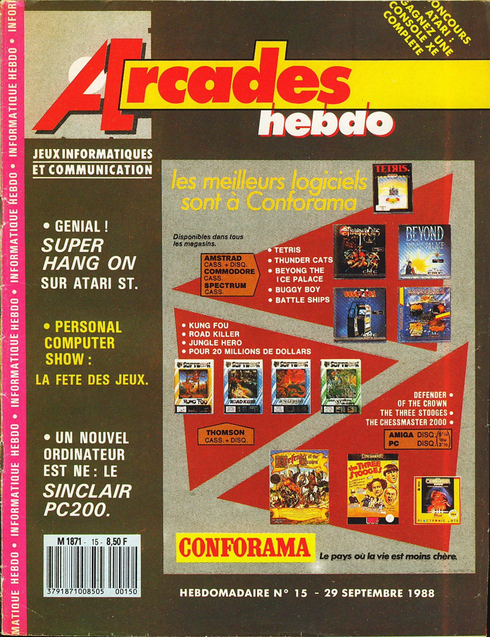 Première page de arcades numero15