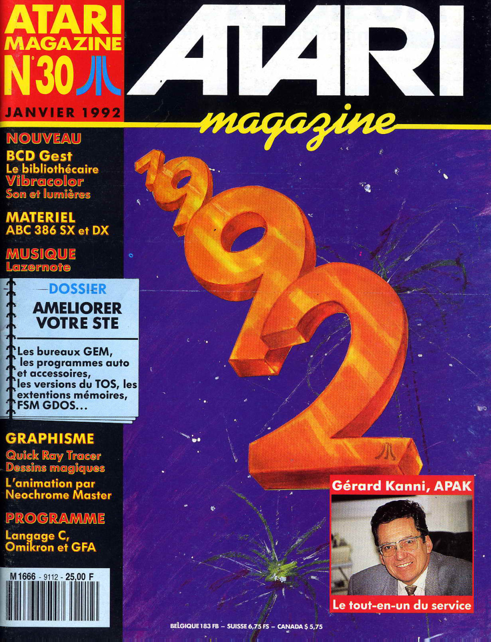 Première page de atarimagazine numero30