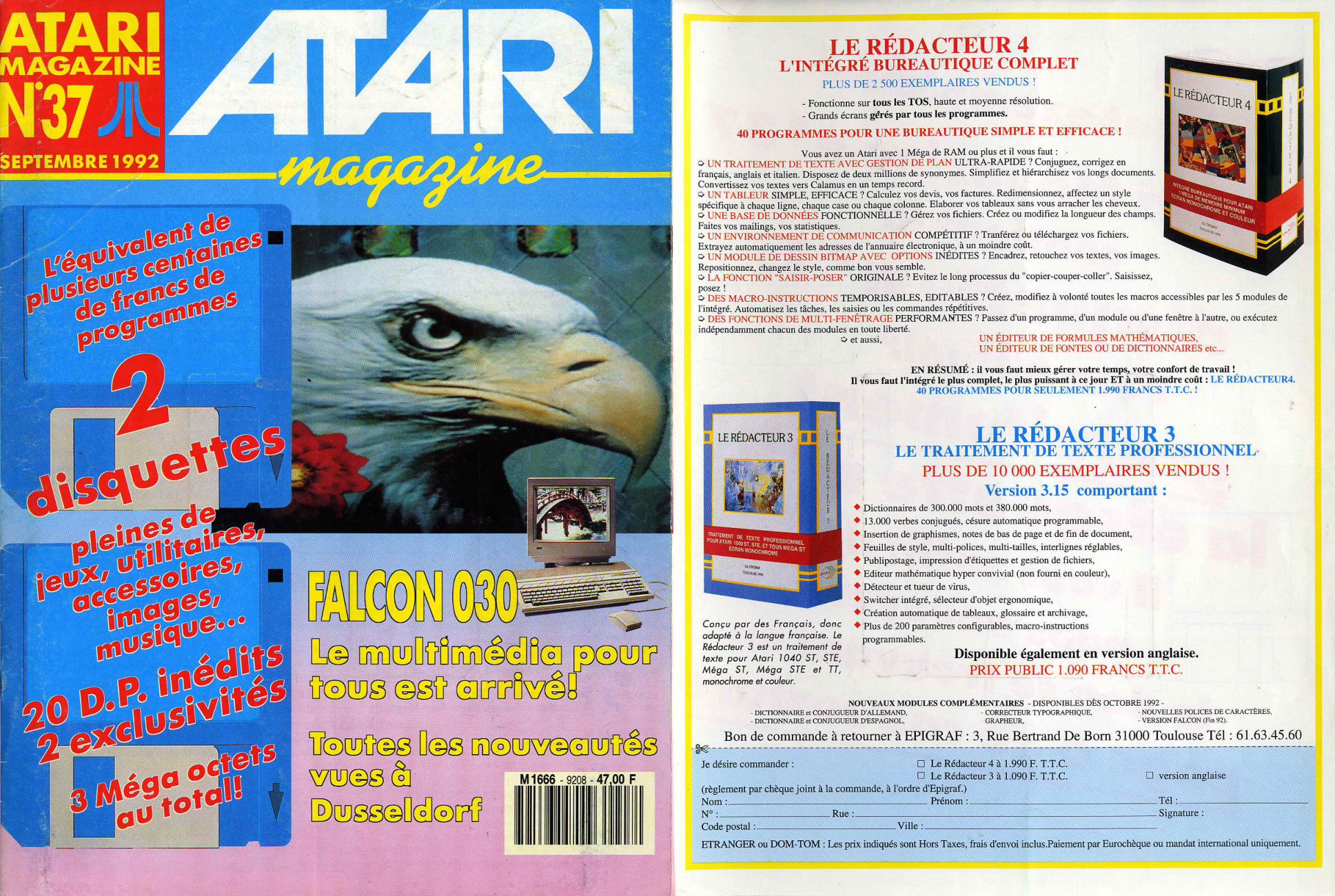 Première page de atarimagazine numero37