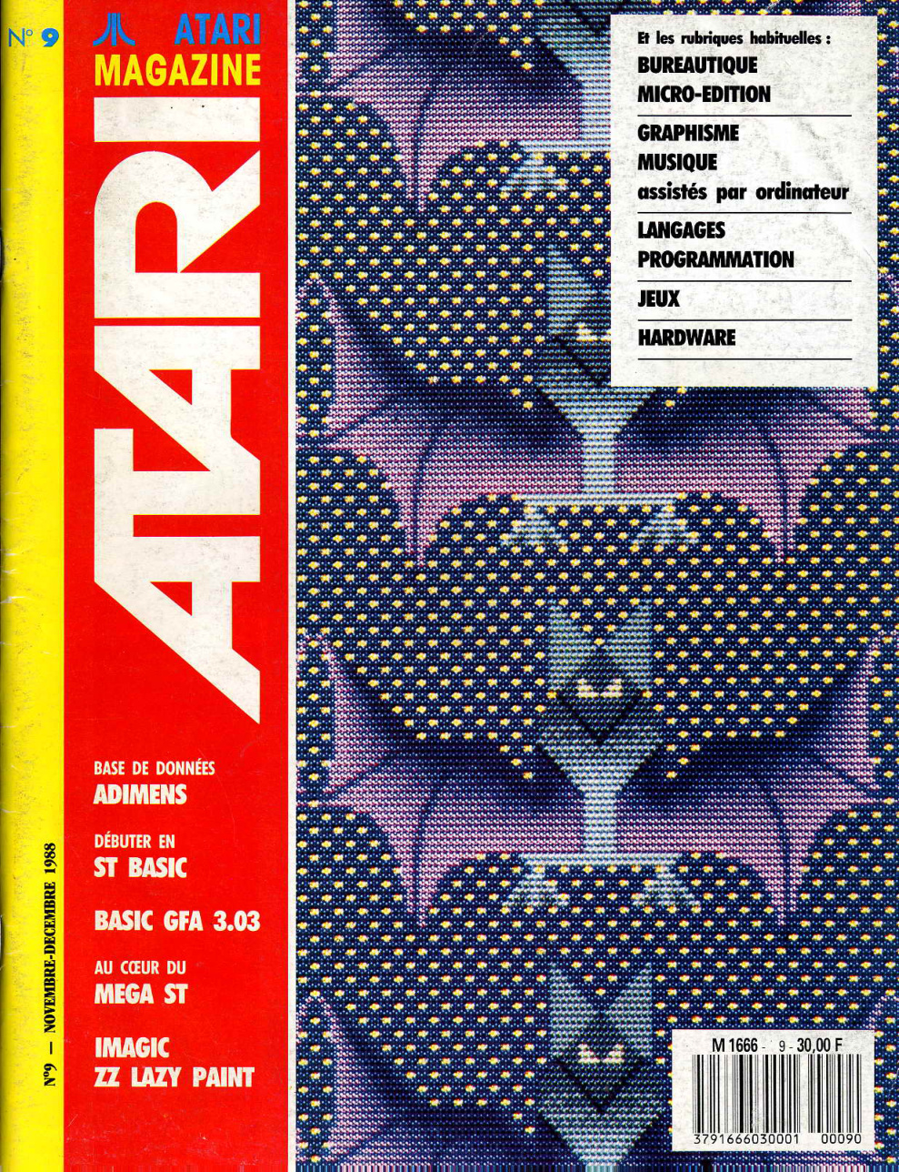 Première page de atarimagazinepv numero09