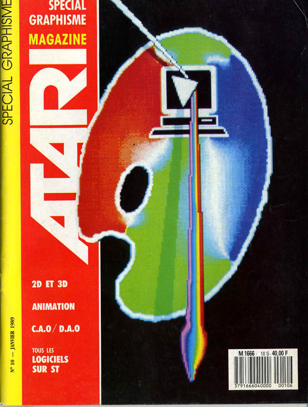 Première page de atarimagazinepv numero10
