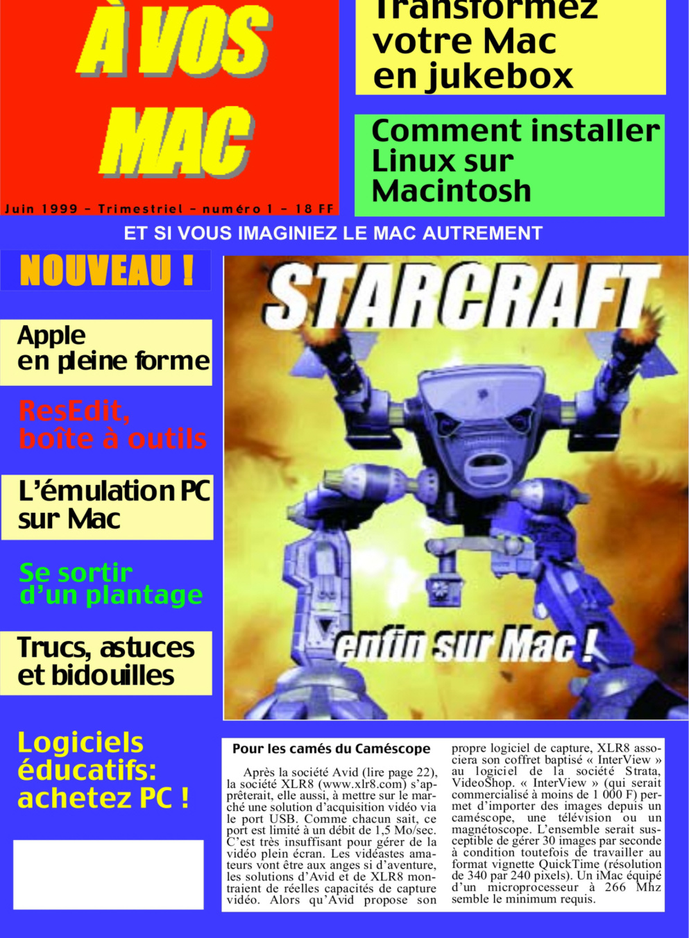 Première page de avosmac numero01
