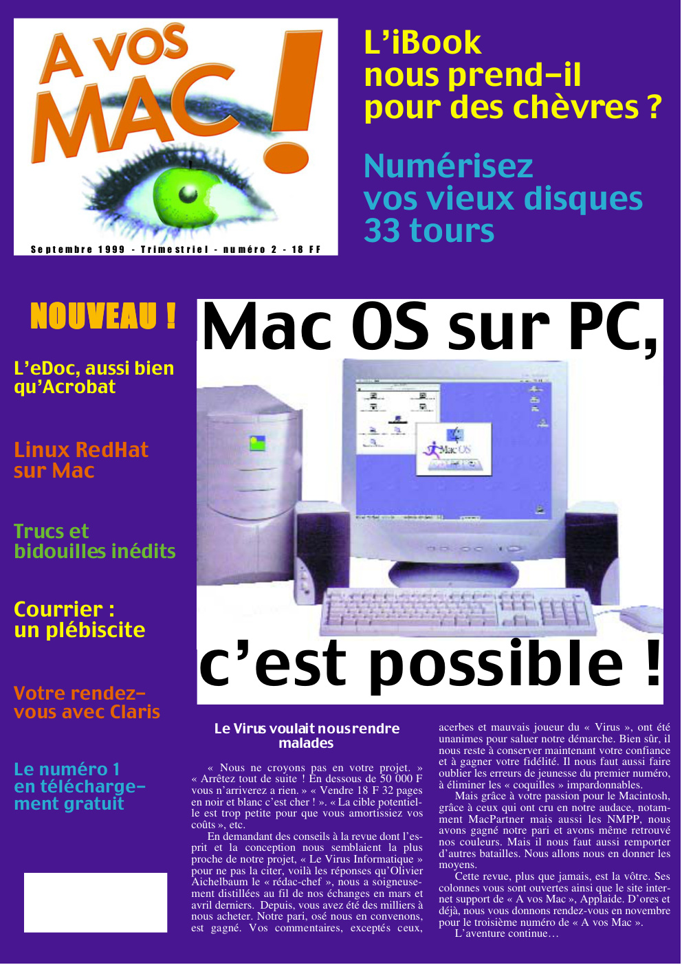 Première page de avosmac numero02
