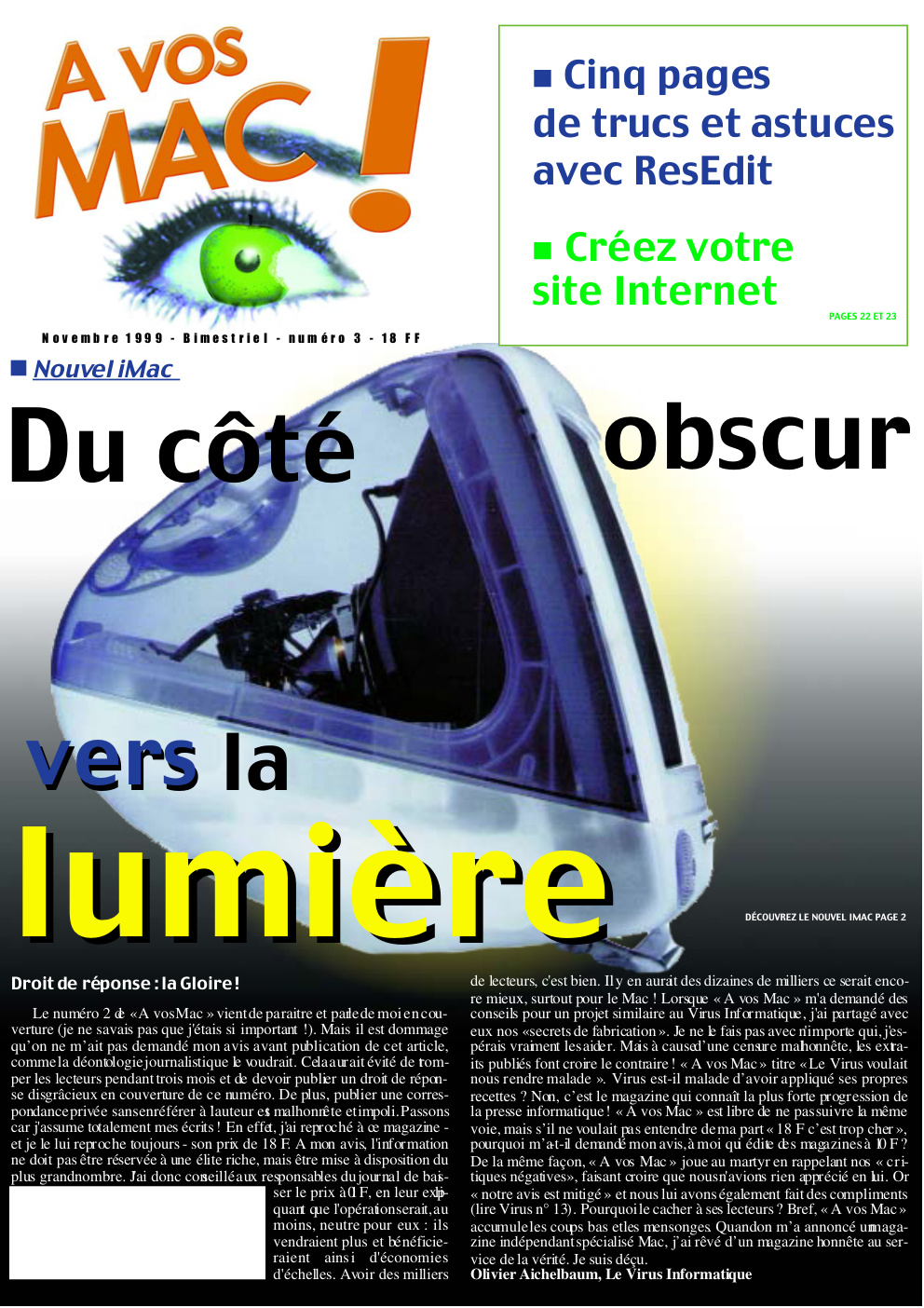 Première page de avosmac numero03