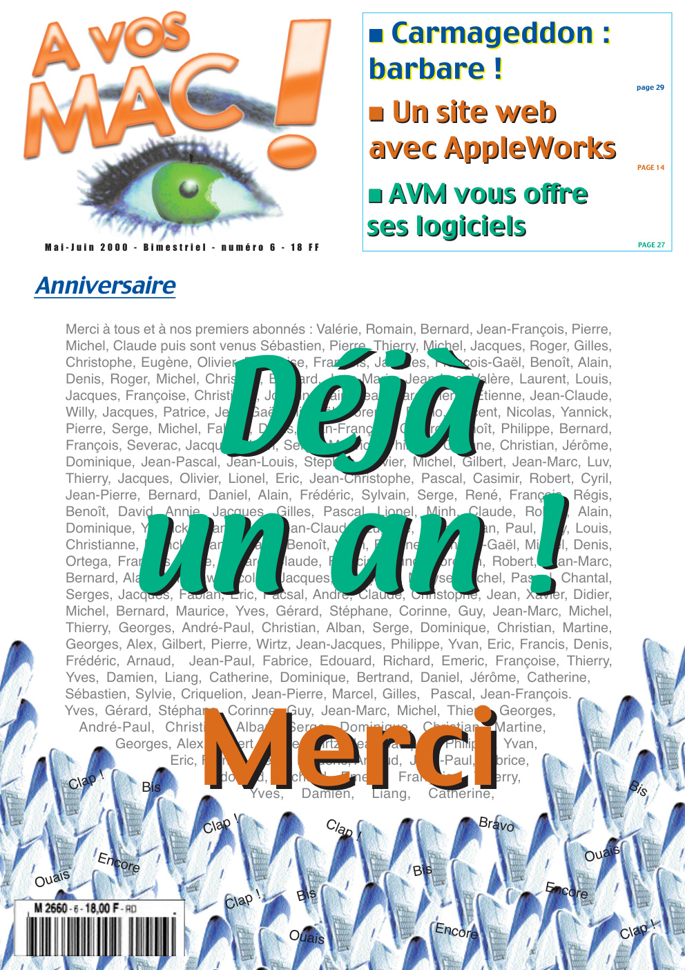 Première page de avosmac numero06