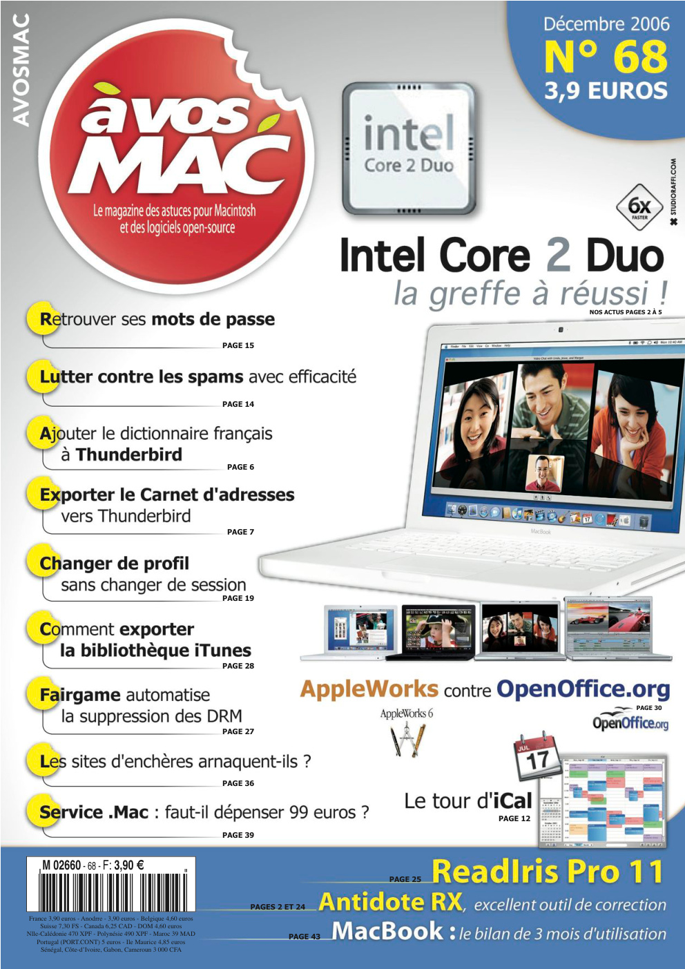Première page de avosmac numero068