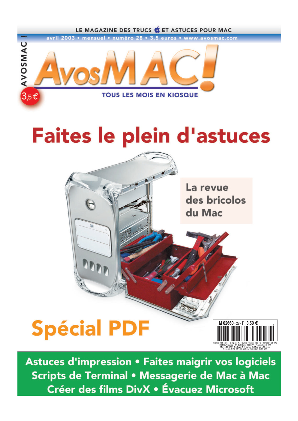 Première page de avosmac numero28