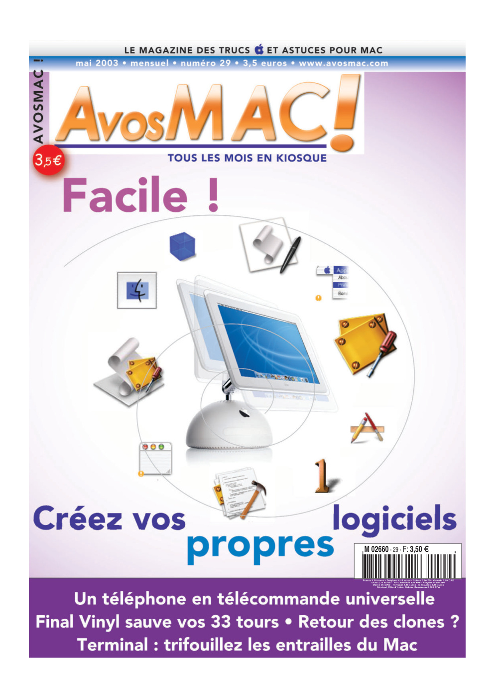 Première page de avosmac numeroannee2003 05