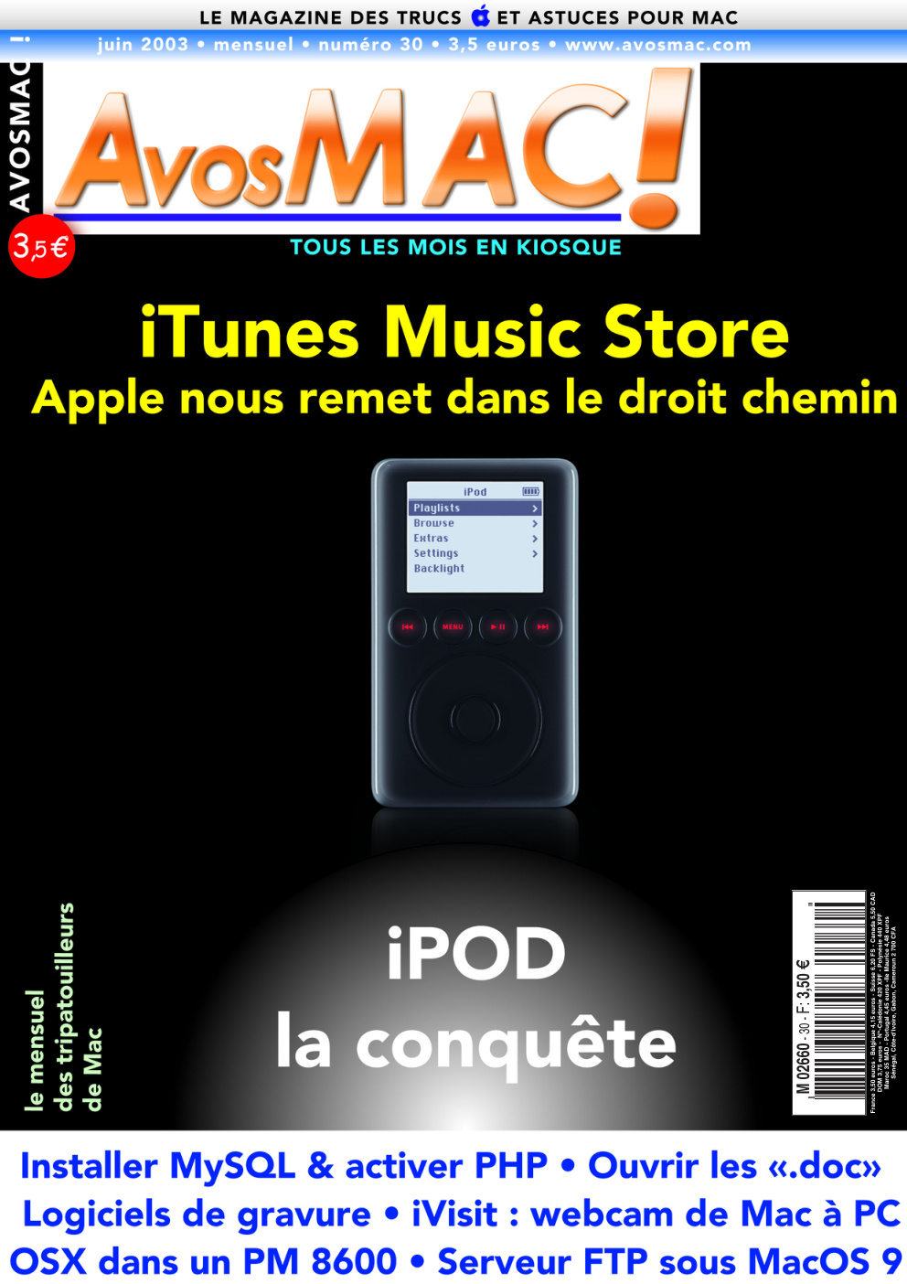 Première page de avosmac numeroannee2003 06