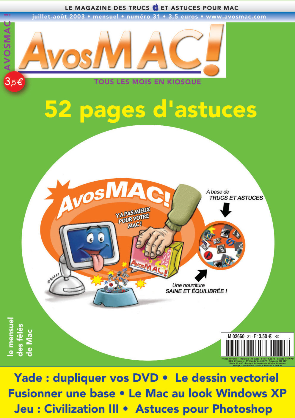Première page de avosmac numeroannee2003 07