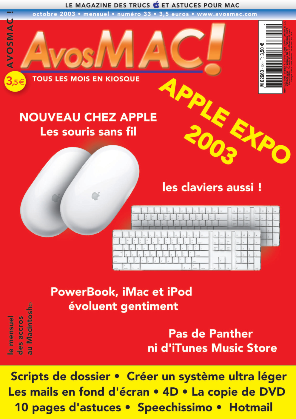Première page de avosmac numeroannee2003 09