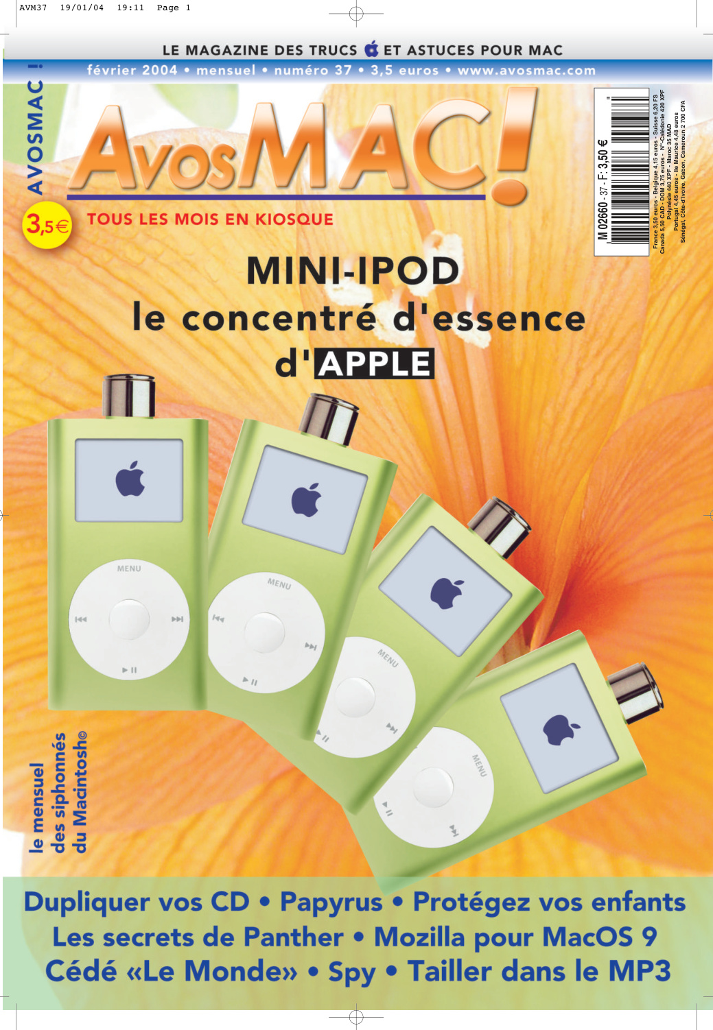 Première page de avosmac numeroannee2004 02