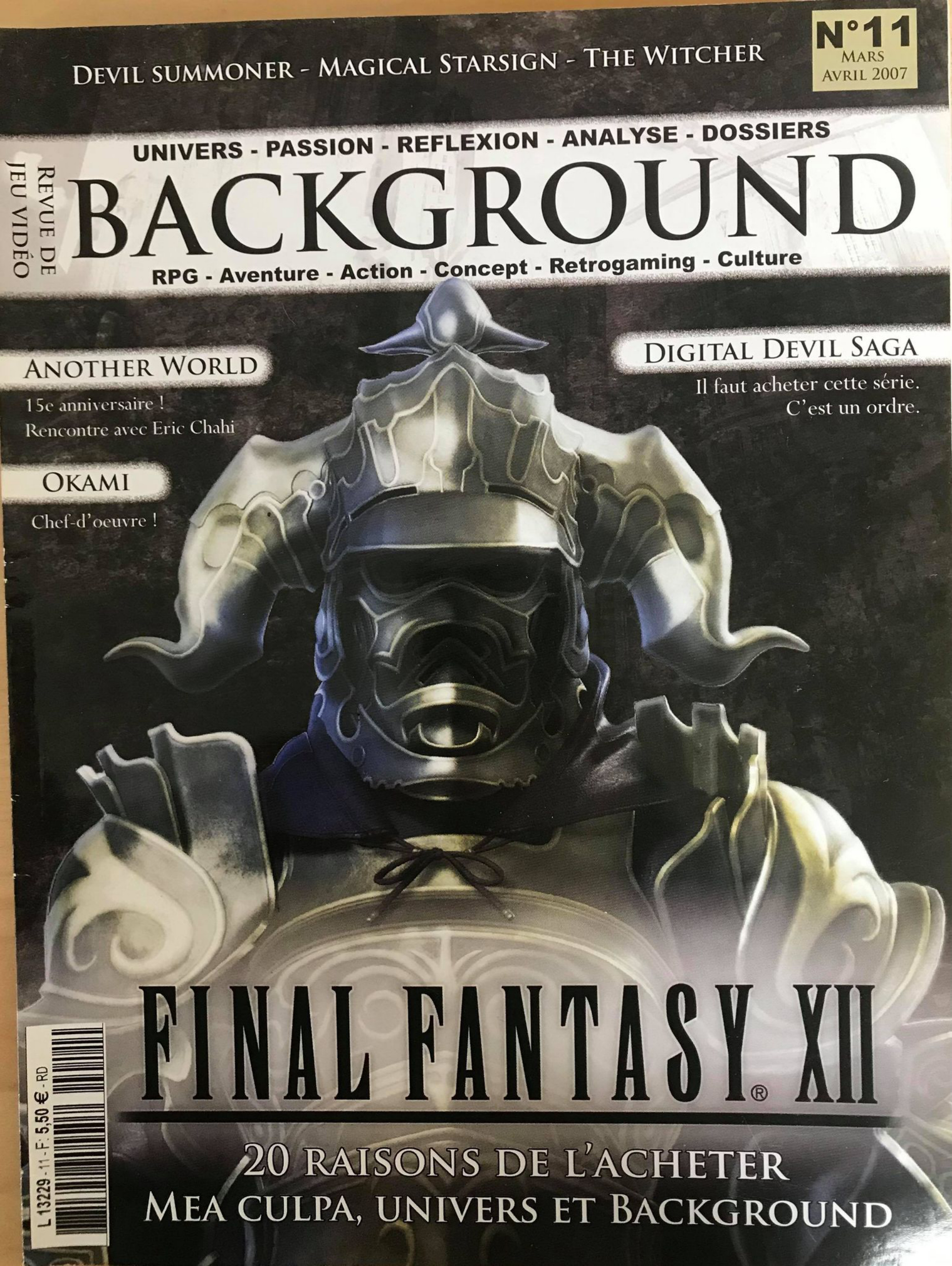 Première page de background numero11