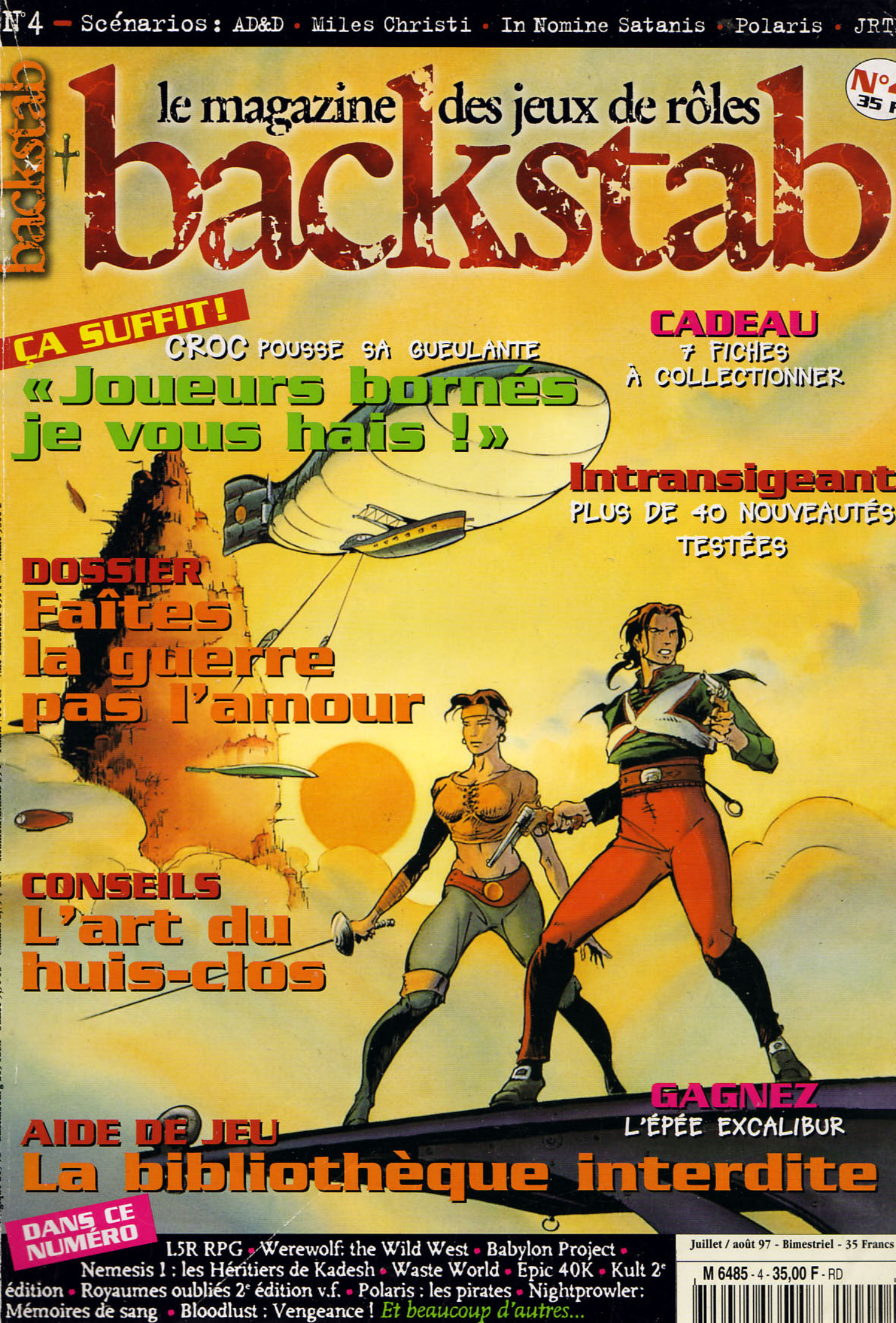 Première page de backstab numero04