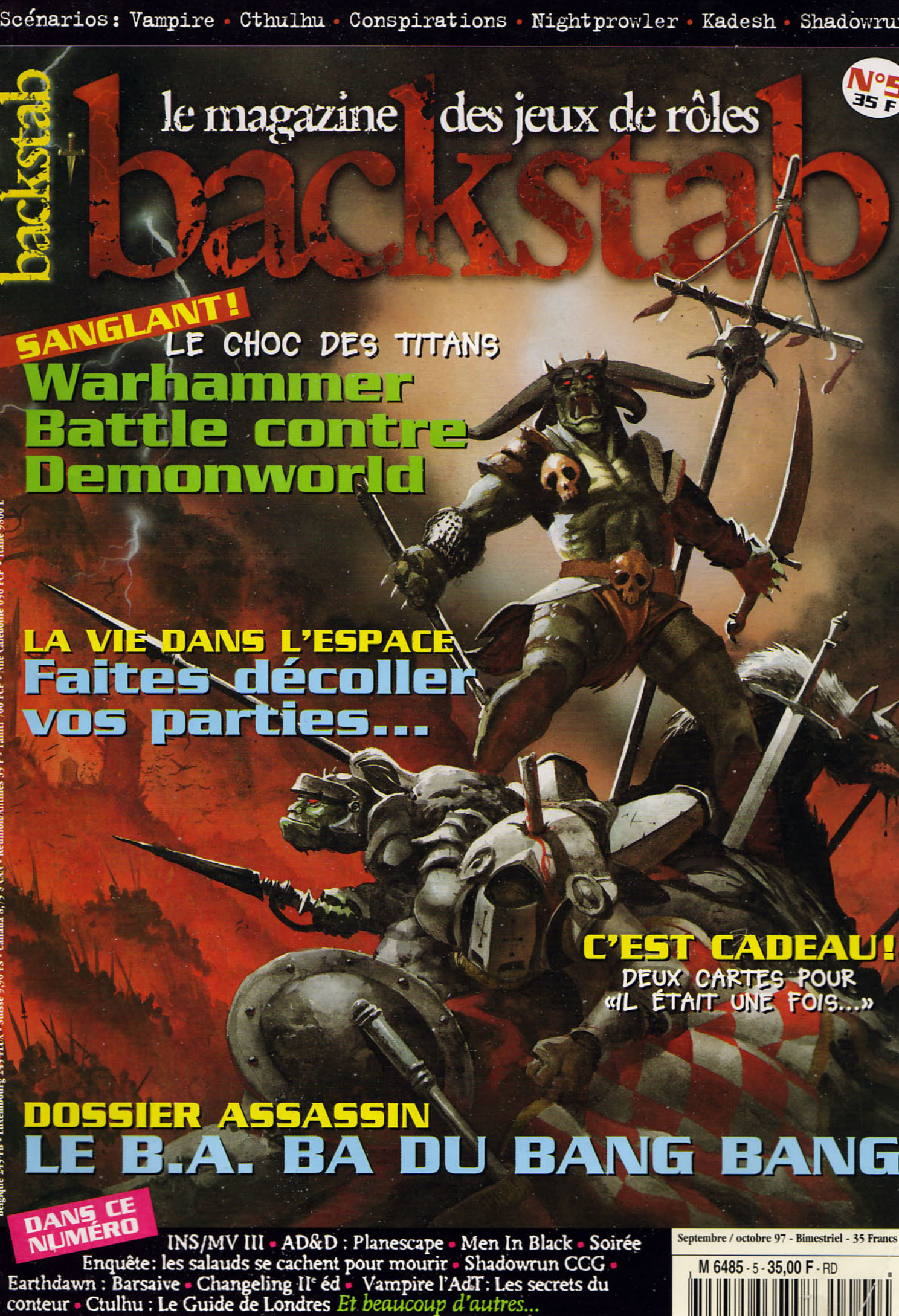 Première page de backstab numero05