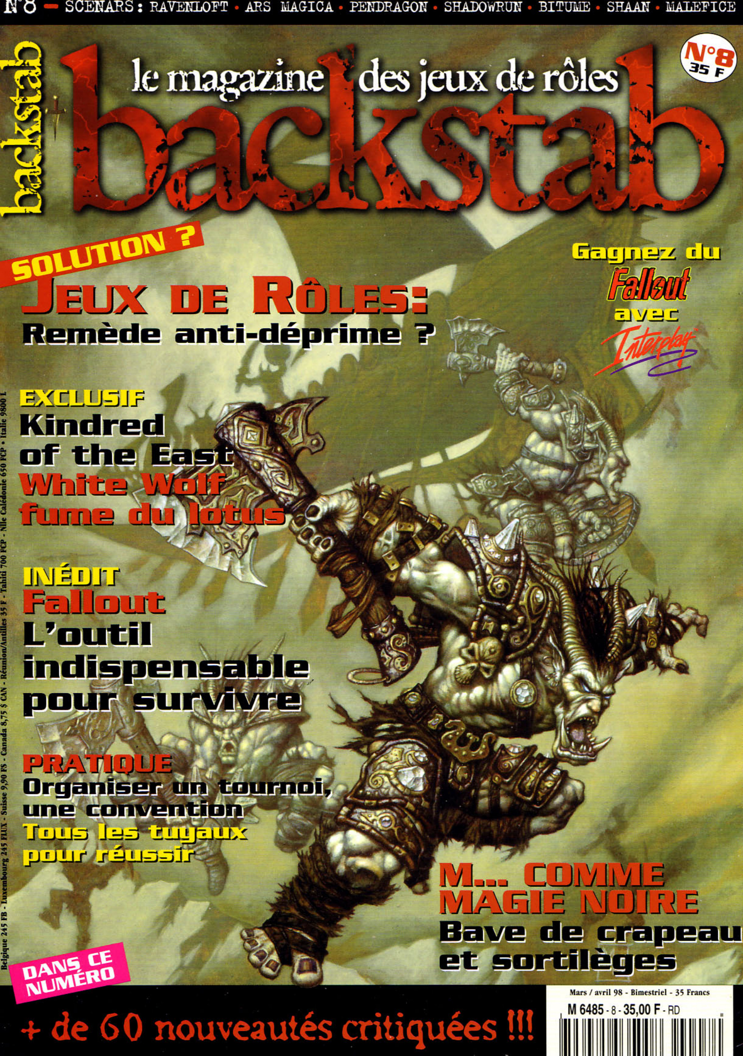 Première page de backstab numero08