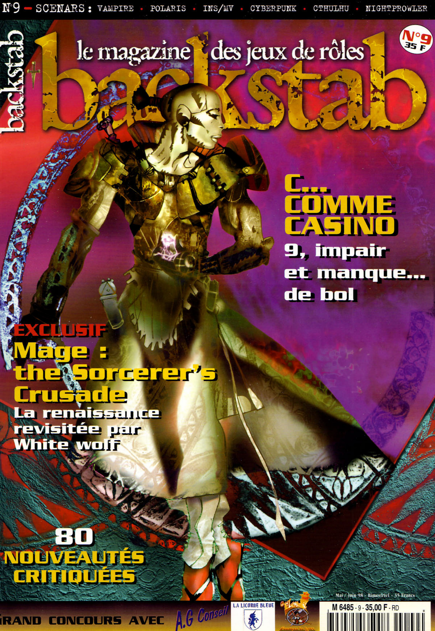 Première page de backstab numero09
