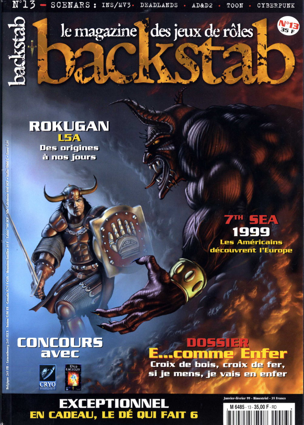 Première page de backstab numero13