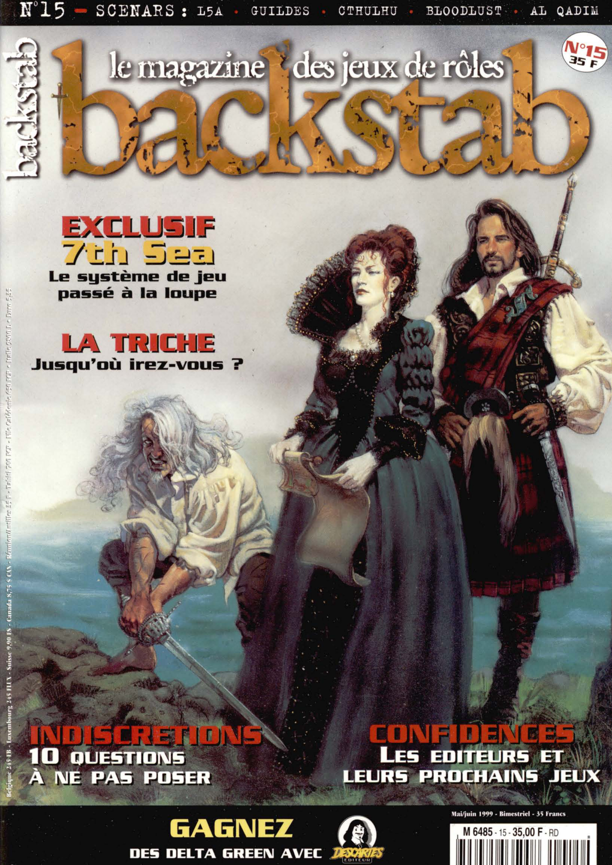 Première page de backstab numero15
