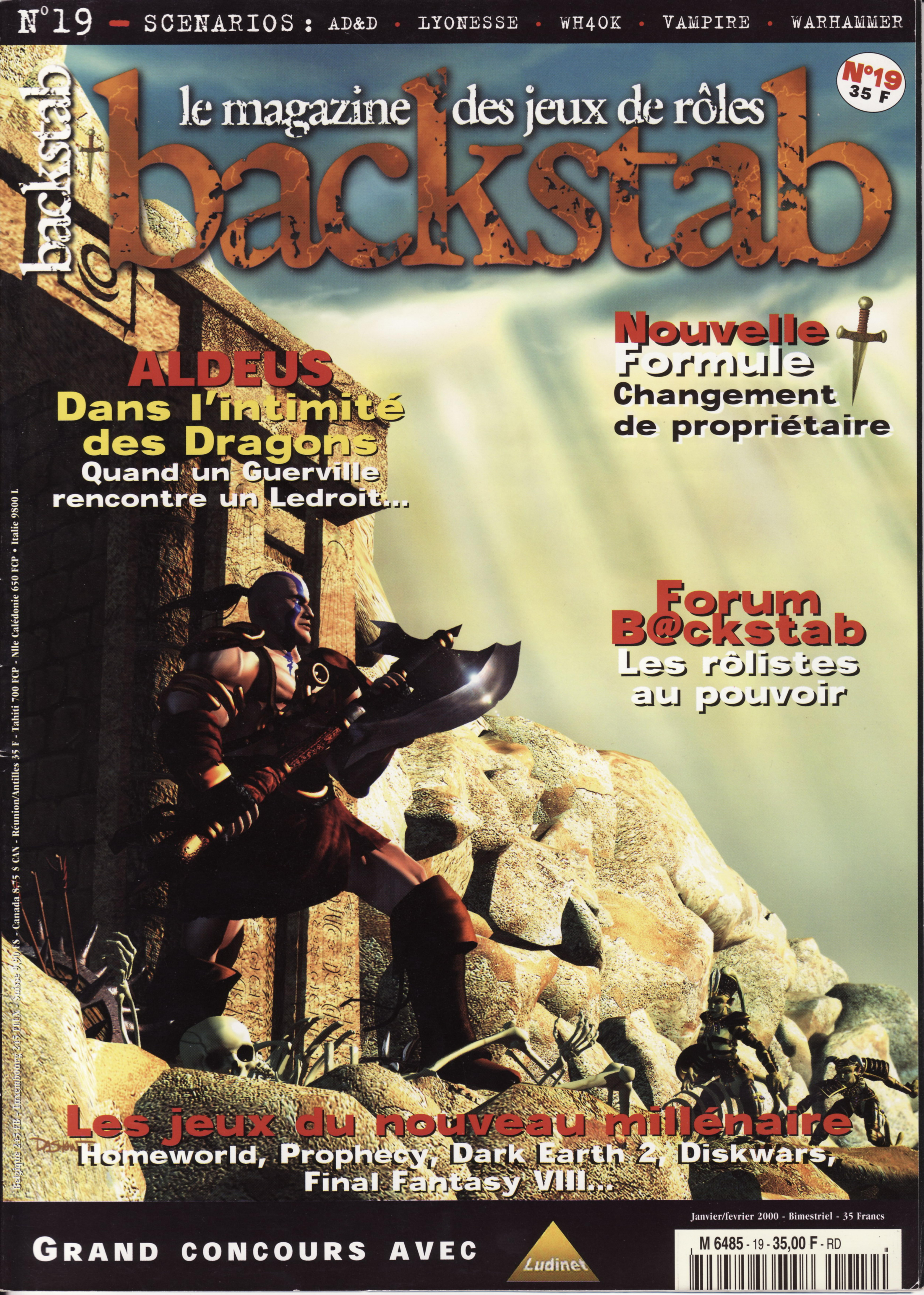 Première page de backstab numero19